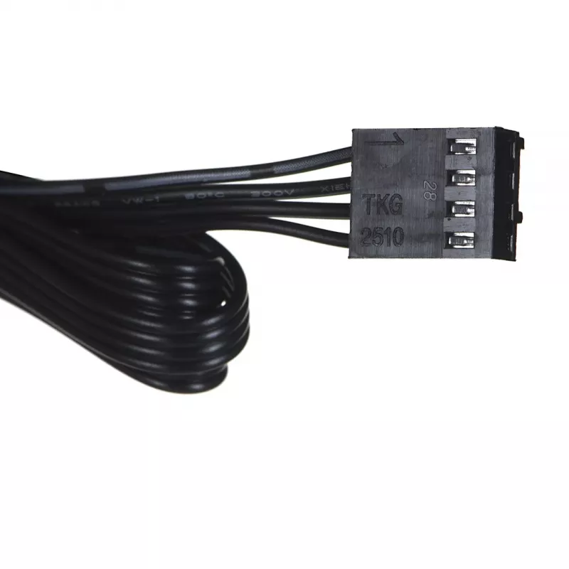 Koncentrator wentylatorów DeepCool FH-04 — 20-pin ATX na 4× 3-pin Molex, przewód 0,55 m, czarny