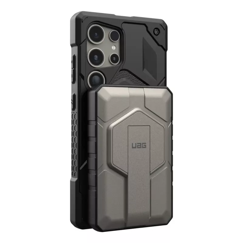 Urban Armor Gear 9B4411114036 powerbank 10000 mAh Ładowanie bezprzewodowe Czarny, Tytan