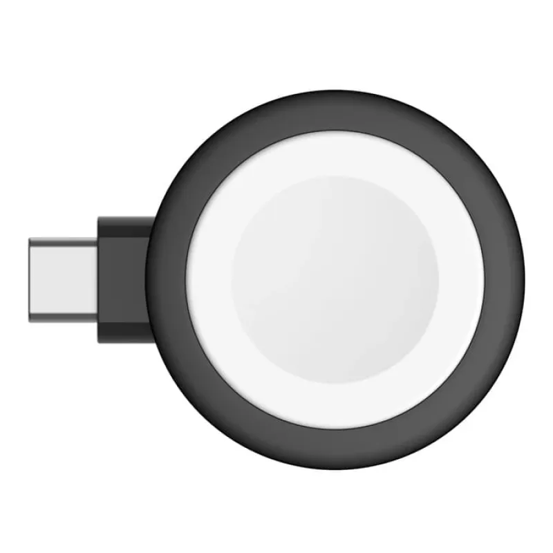 Bezprzewodowa ładowarka USB do smartwatcha Belkin BoostCharge — 5 W, wewnątrz/na zewnątrz, czarny/biały