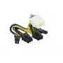 Kabel GPU 0,05 m 8-pin na 2x 6+2-pin G291-281 CBL-PWEX-1040