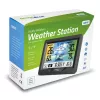 Hygrometer Thermometer GreenBlue GB540 — indoor 0–50°C / outdoor -20–65°C, zegar DCF, czujnik zewnętrzny 60 m, czarny