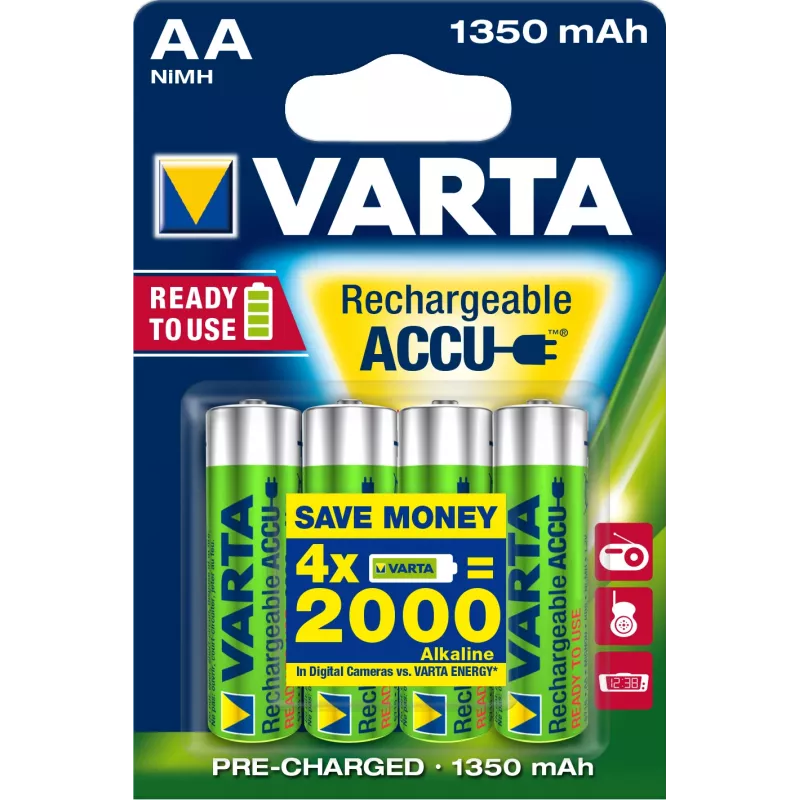 Varta Ready2Use HR06 1350 mAh Nickel-Metal Hydride 1350mAh rechargeable battery (56746101404)