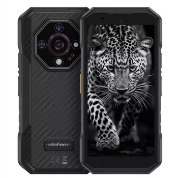 Smartfon UleFone Armor X32 — 5,65 cala (14,3 cm), Android 14, 6 GB RAM, 128 GB, potrójny aparat 48 MP, 5500 mAh, IP68/IP69K, Dual SIM, Czarny