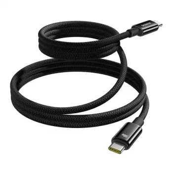 Kabel USB-C do USB-C Baseus Tungsten Gold 100W 1 m, czarny, nylon