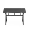 Biurko gamingowe huzaro Hero 1.6 Czarny — prosty blat MDF/karbon 1200×600×750 mm, metalowa rama