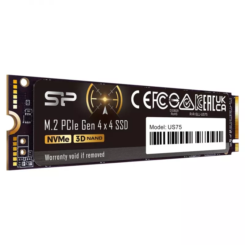 SSD M.2 2280 Silicon Power US75 1 TB PCIe 4.0 NVMe, 7000/6000 MB/s