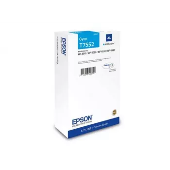 Wkład atramentowy Epson C13T75524N (oryginalny, XL o dużej wydajności) cyjan do serii WF-8XXX