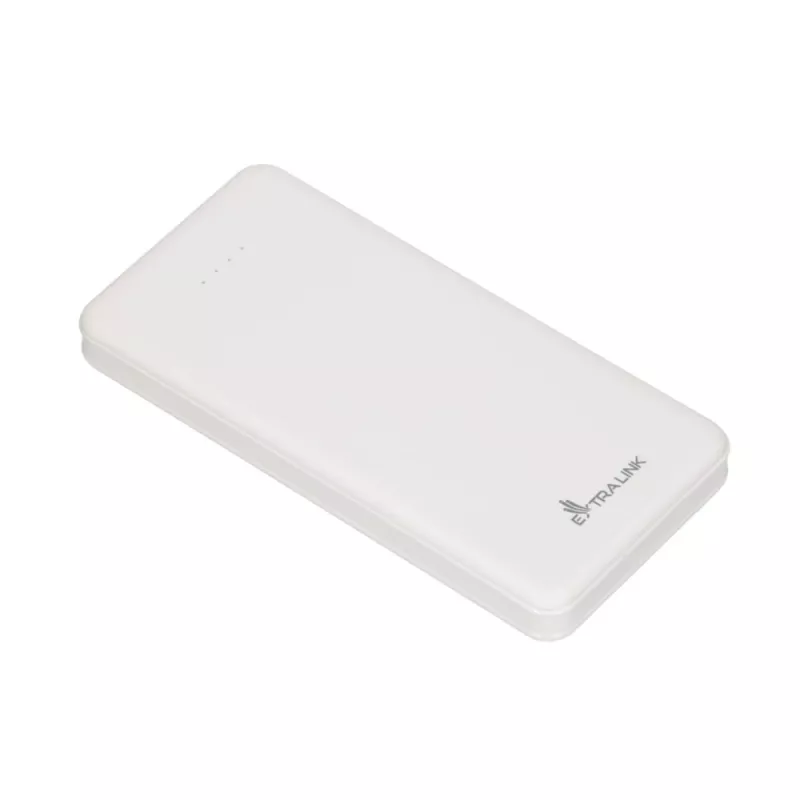 Powerbank Extralink EPB-078W 10000 mAh biały, USB-C, 10 W mocy wyjściowej, ładuje do 2 urządzeń