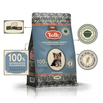 FOLK Small breeds Podhale-style lamb roast with quail and parsley - sucha karma dla psa - 1,6kg