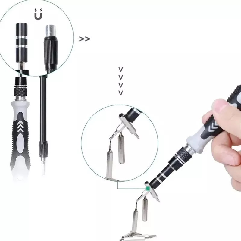 Extralink Zestaw precyzyjnych śrubokrętów, śrubokręty Torx 120 w 1