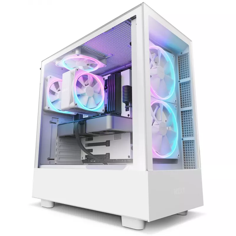 NZXT T120 RGB Chłodzenie procesora powietrzem 12 cm Biały 1 szt.