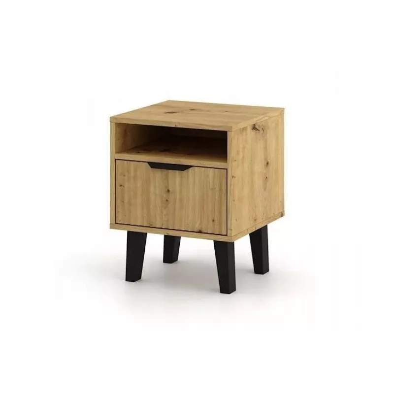 SCANDI 1S cienki dąb ARTISAN Stolik nocny