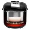 Rice cooker GASTROBACK Rice Control Low Carb & Steam, 3 L, 450 W, czarny/stal nierdzewna