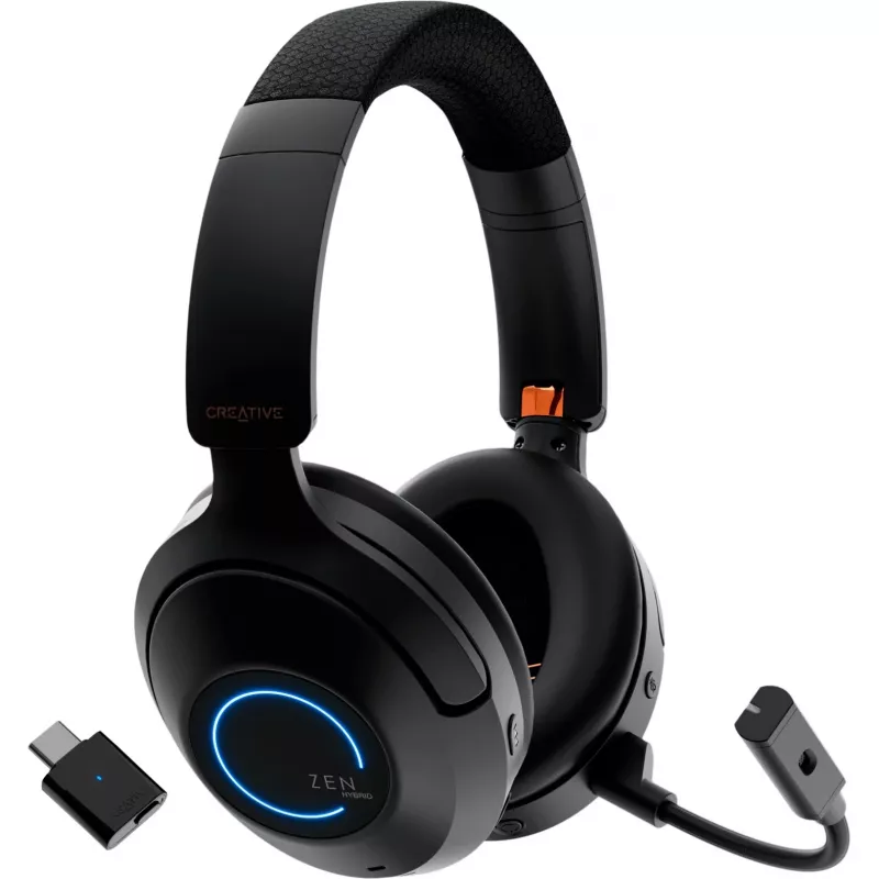 Creative 51EF1040AA001 Zen Hybrid Pro Bluetooth nauszny zestaw słuchawkowy Czarny