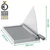 Leitz Precision Home Office gilotyna do papieru A3, 10 arkuszy, docisk ręczny, stal nierdzewna, A3, 80 g/m², stal