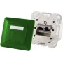 Gniazdo sieciowe 2 x RJ-45 ShiverPeaks 74280-G, Cat6a, 500 MHz, obudowa metalowa, zielona