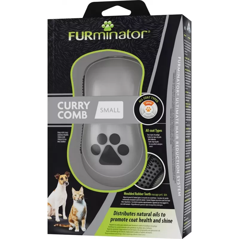 FURminator - gumowa szczotka dla psów i kotów - S