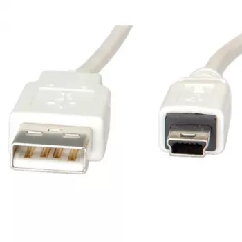 VALUE - Kabel USB - USB (M) na Mini-USB, Typ B (M) - USB 2.0 - 80 cm - Biały (11.99.8708)