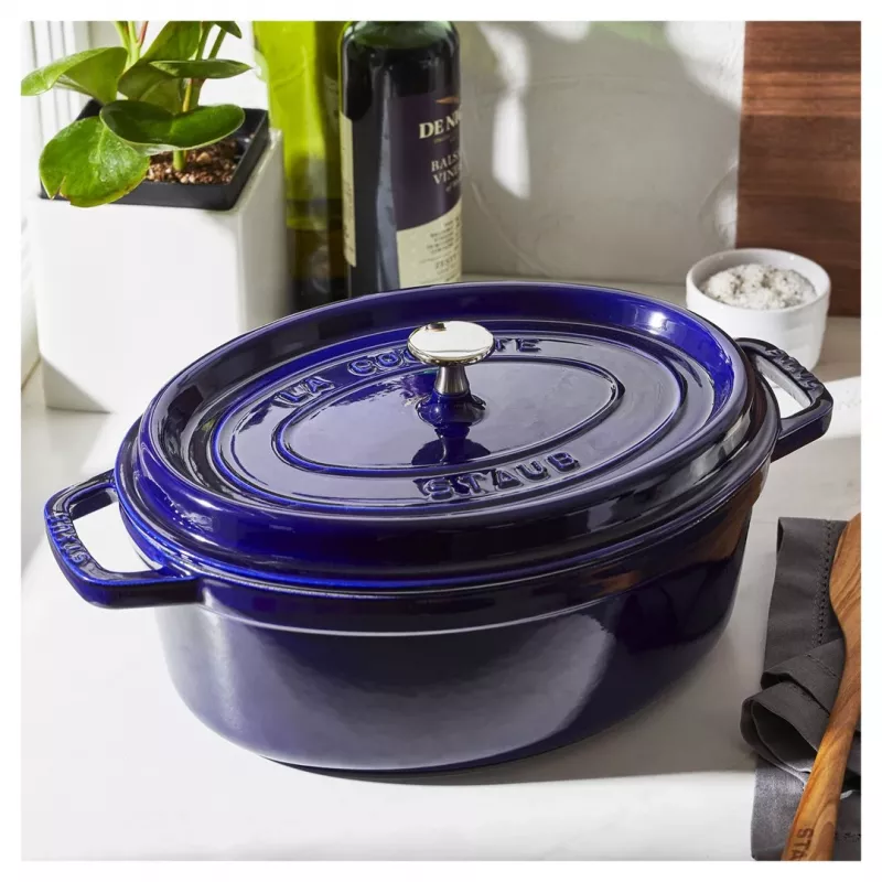 Żeliwny garnek kokotka Staub 4,25 l, 29 cm, niebieski