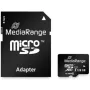 MediaRange MR945 - Karta pamięci Flash (z adapterem microSDXC na SD) - 128 GB - UHS-I / Class10 - microSDXC - Czarny (MR945)