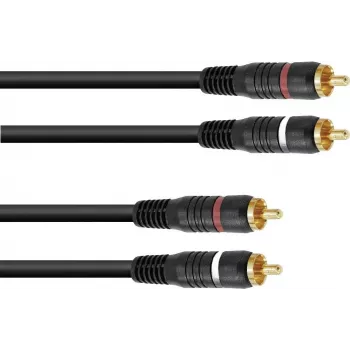 Kabel cinch Omnitronic 30209375, 2xRCA do 2xRCA, długość 5 m