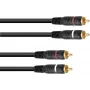 Kabel cinch Omnitronic 30209375, 2xRCA do 2xRCA, długość 5 m
