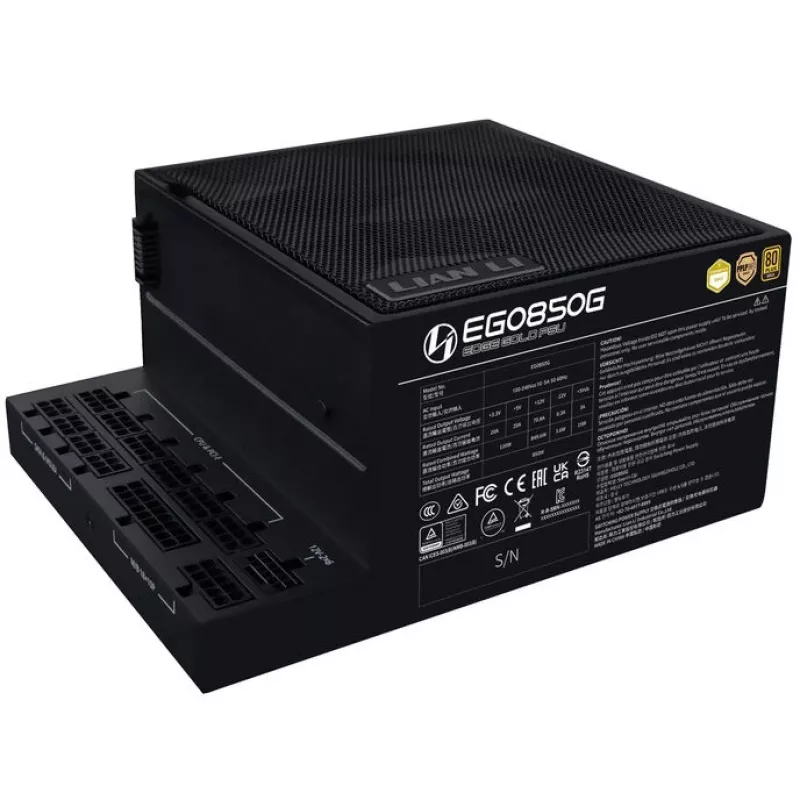 Zasilacz LIAN LI EDGE GOLD 850 — 850W, 80 PLUS Gold, Active PFC