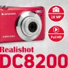 AgfaPhoto Compact Realishot DC8200 1/3.2 Aparat kompaktowy 18 MP CMOS 4896 x 3672 px Czerwony (DC8200RD)