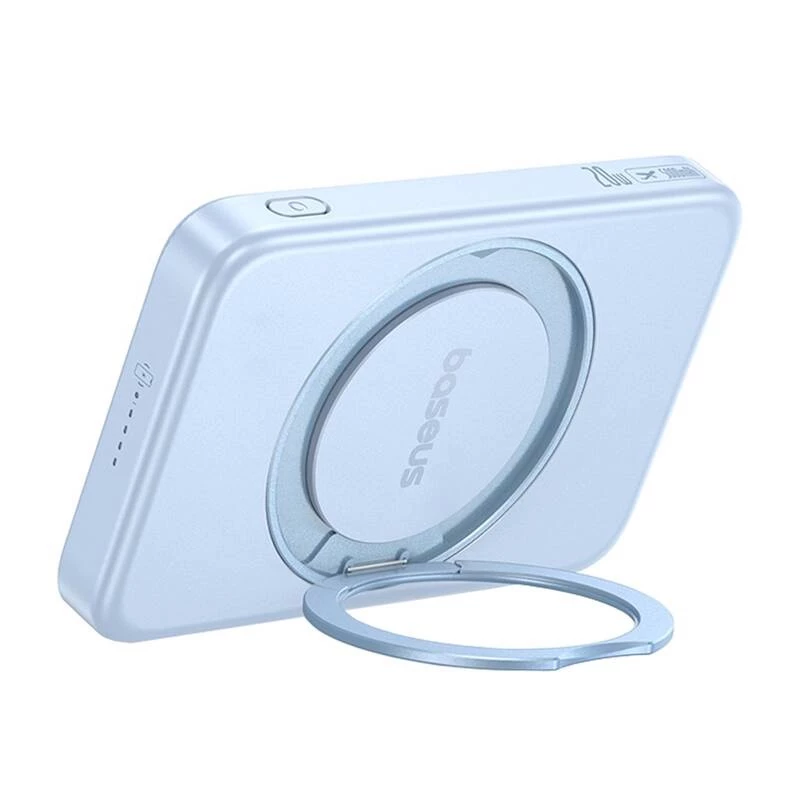 Powerbank Baseus PicoGo Qi2 5000mAh 20W niebieski przenośna ładowarka bezprzewodowa i przewodowa