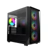 Montech X5M (B) Obudowa PC Micro Tower — Micro‑ATX/Mini‑ITX, 3x120mm przód, 1x120mm tył, obsługa zasilacza ATX, 2x3,5 cala + 4x2,5 cala, Czarna
