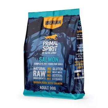 PRIMAL SPIRIT Iberian 70% Łosoś – półwilgotna karma dla psów – 1 kg