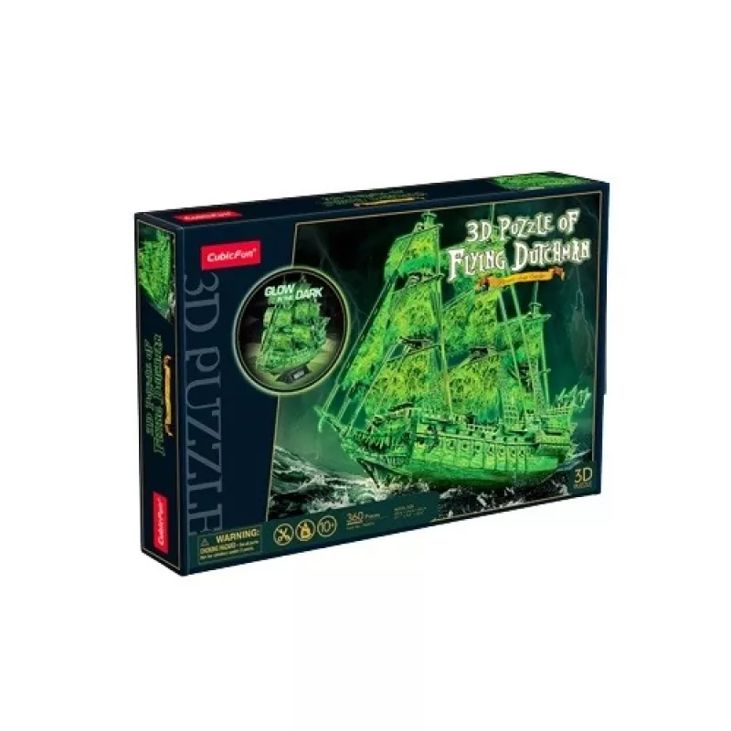 Model 3D Puzzle Latający Holender świecący w ciemności, cubicfun 306-T4041H