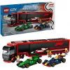 LEGO CITY 60445 F1 - Ciężarówka z bolidami RB20 i AMR24 F1