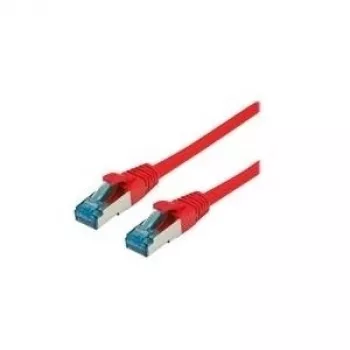 VALUE - Kabel krosowy - RJ-45 (M) na RJ-45 (M) - 1,5 m - SFTP, PiMF - CAT 6a - Bezhalogenowy, Wtryskiwany, Snagless, Linka - Czerwony (21.99.1991)