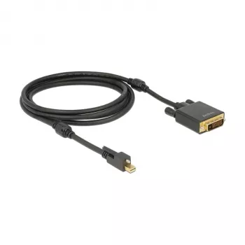 Kabel wideo adapter DeLOCK 83726 Mini DisplayPort do DVI 2m czarny
