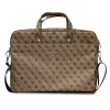 Torba na laptopa GUESS GUCB15P4TW 16 cali brązowa Saffiano z logo trójkąta 4G
