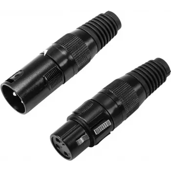 Złącze XLR 3-pin Omnitronic 30200097 — męskie/żeńskie złącze sygnału audio