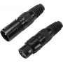 Złącze XLR 3-pin Omnitronic 30200097 — męskie/żeńskie złącze sygnału audio