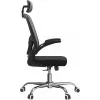 Fotel biurowy top e shop DORY SZARY — wyściełane siedzisko, siateczkowe oparcie, 650×620 mm, wysokość do 122 cm