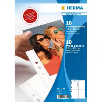 Herma fotophan 10x15 vert. 10 arkuszy 7585