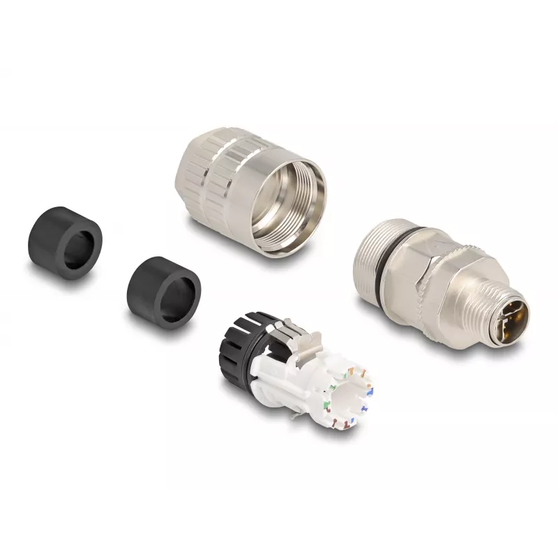 Złącze przewodowe DeLOCK 86032 M12 LSA 2 cm srebrne