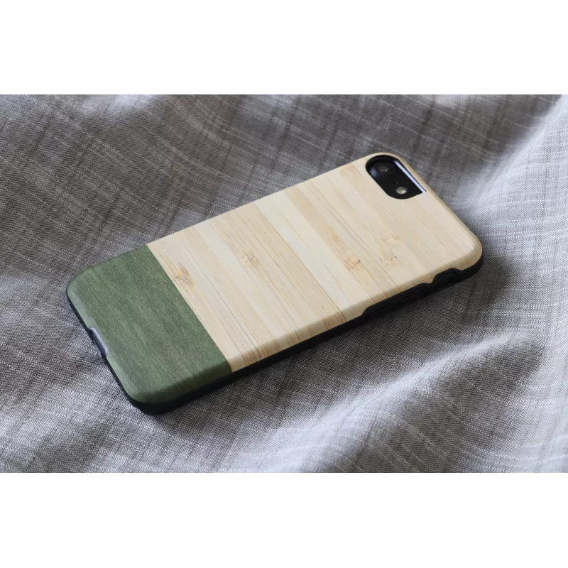 Etui na telefon man and wood do iPhone 7/8 — bambusowy las czarny
