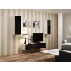 Cama Szafka VIGO 90 pełna 90/35/32 biały/czarny połysk