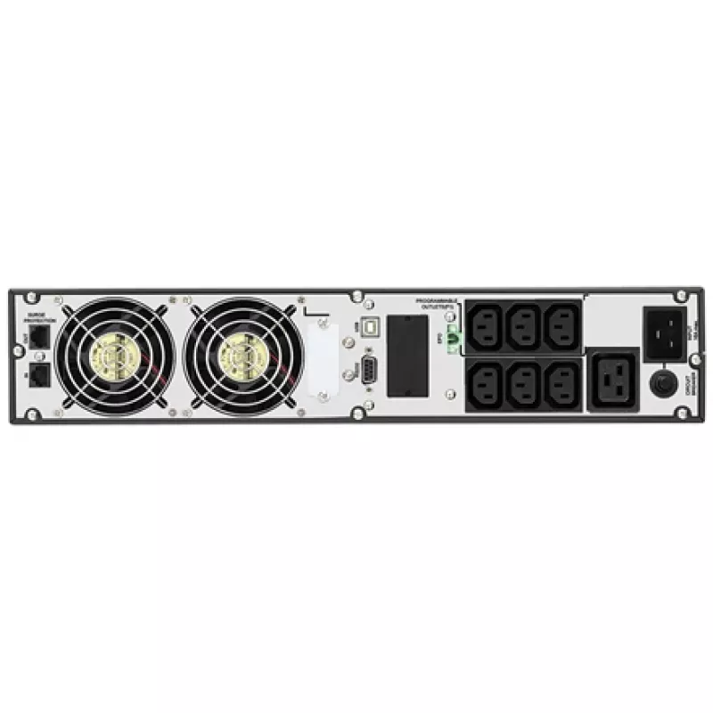 Rack UPS fsp/fortron CHAMP 3K RACK — 3000 VA, 2400 W, 110–300 V, ±1% tryb bateryjny, 4 gniazda AC, USB
