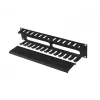 Organizator kabli do montażu w szafie rack 19 cali 2U LANBERG AK-1705-B, czarny