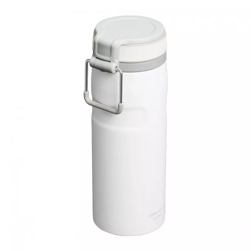 Butelka termiczna STANLEY Iceflow do codziennego użytku 470 ml, stal nierdzewna, nakrętka typu flip, biały