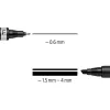 Marker permanentny Staedtler Lumocolor permanent duo 348 B czarny 1 szt.