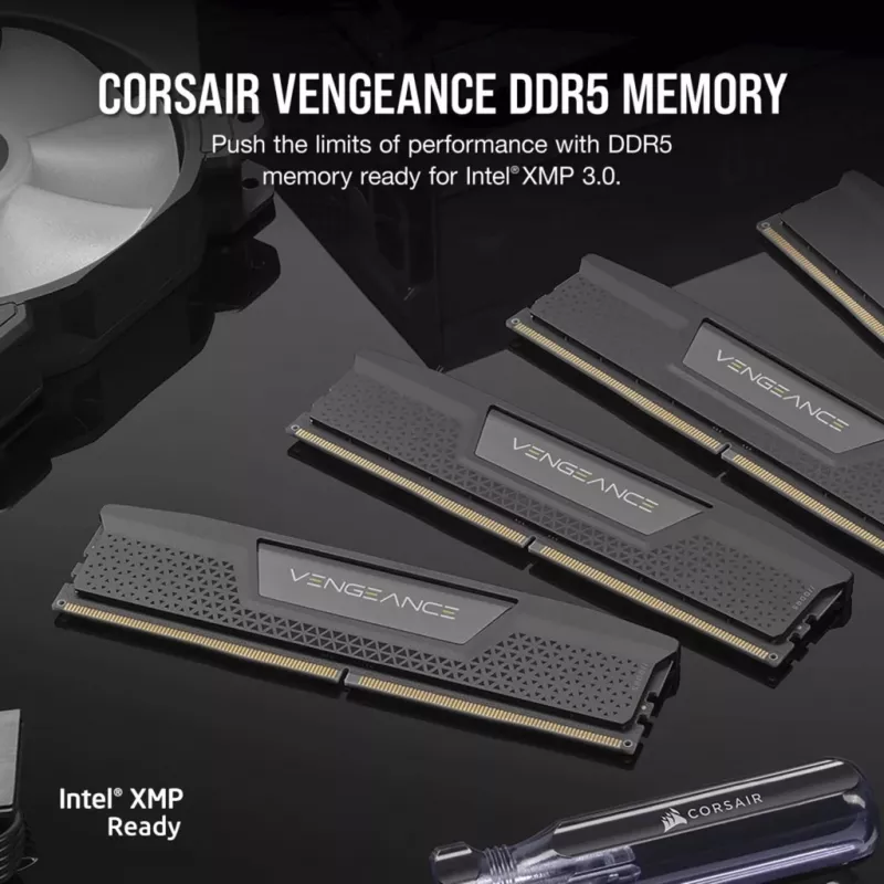 DIMM 96 GB DDR5-5600 (4x 24 GB) Quad-Kit, Pamięć czarna, CMK96GX5M4B5600C40, Vengeance, INTEL XMP