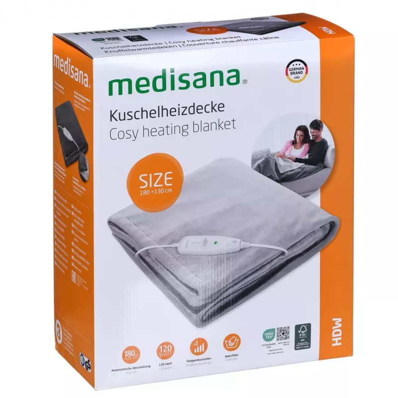 Medisana HDW elektryczny koc grzewczy, 120 W, szary