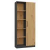 Górna część regału biurowego Topeshop RD-80 ANT/ART KPL, 10 półek, płyta wiórowa, 800×300×1820 mm